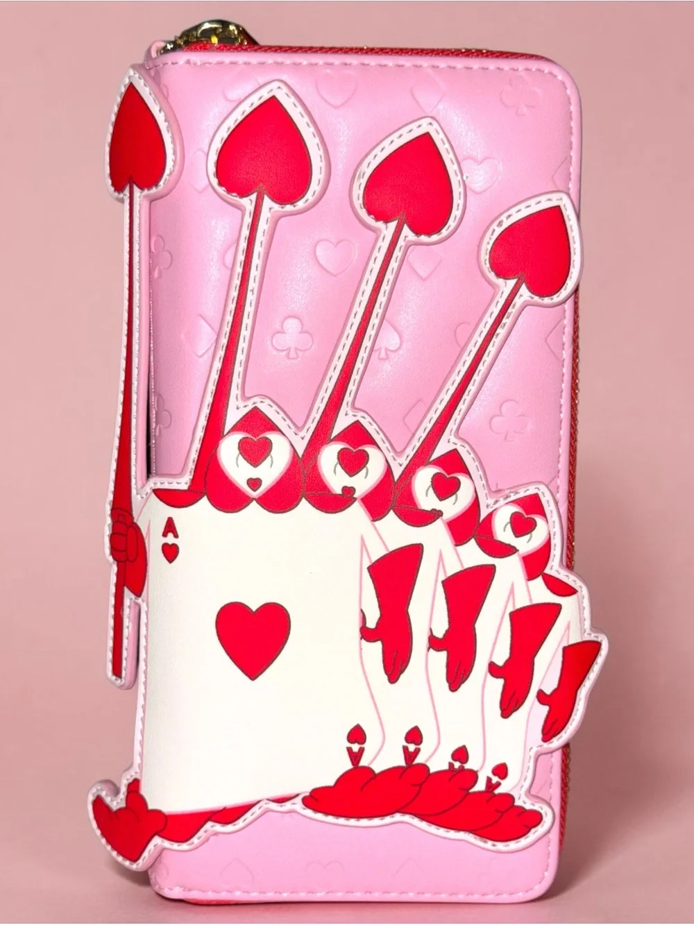 Loungefly Disney Alice in Wonderland Aces of Hearts Zip Around Wallet